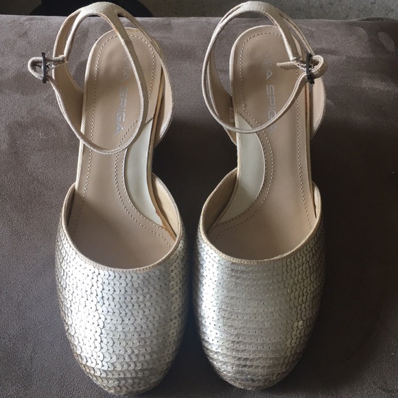 Via Spiga Gold Espadrille - Picture 1 of 7